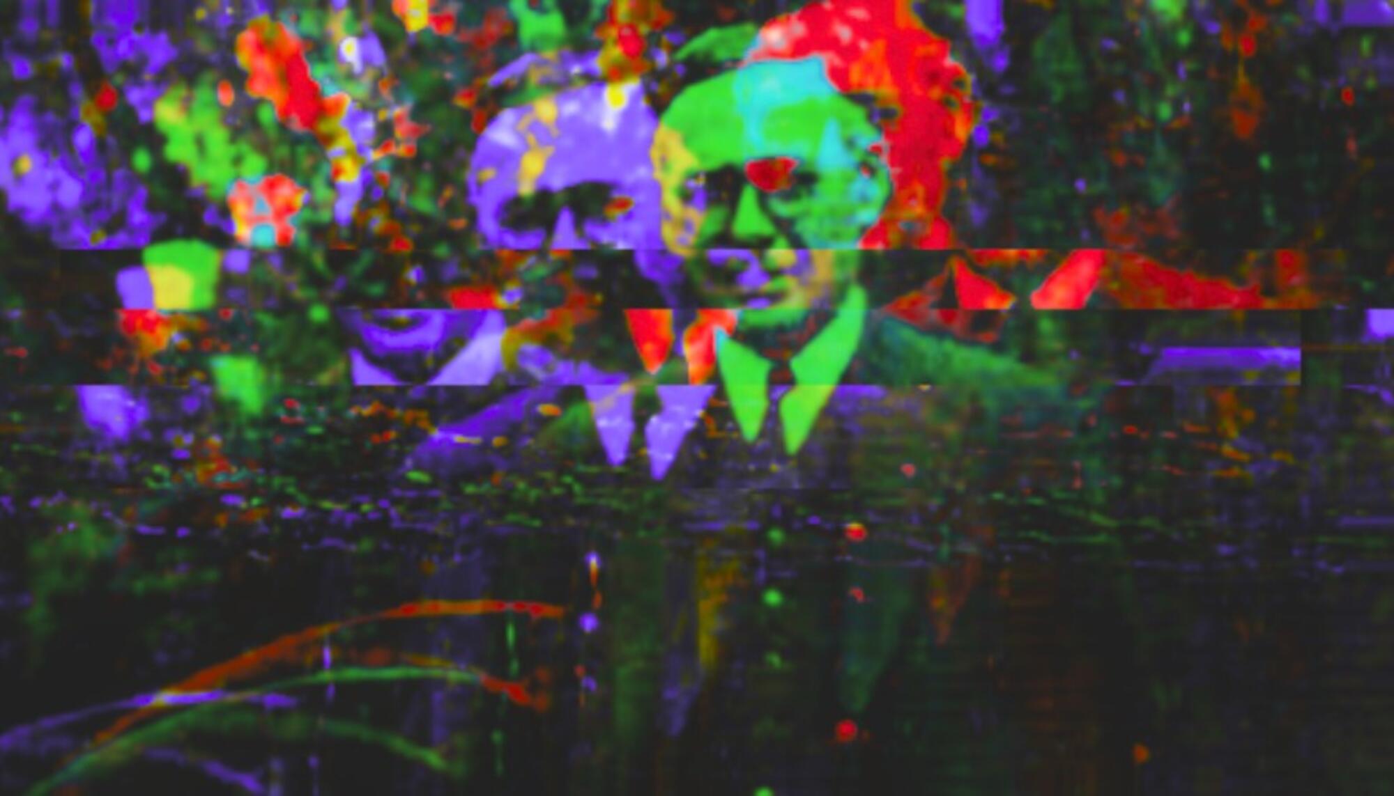 Blas Infante verde, rojo y morado